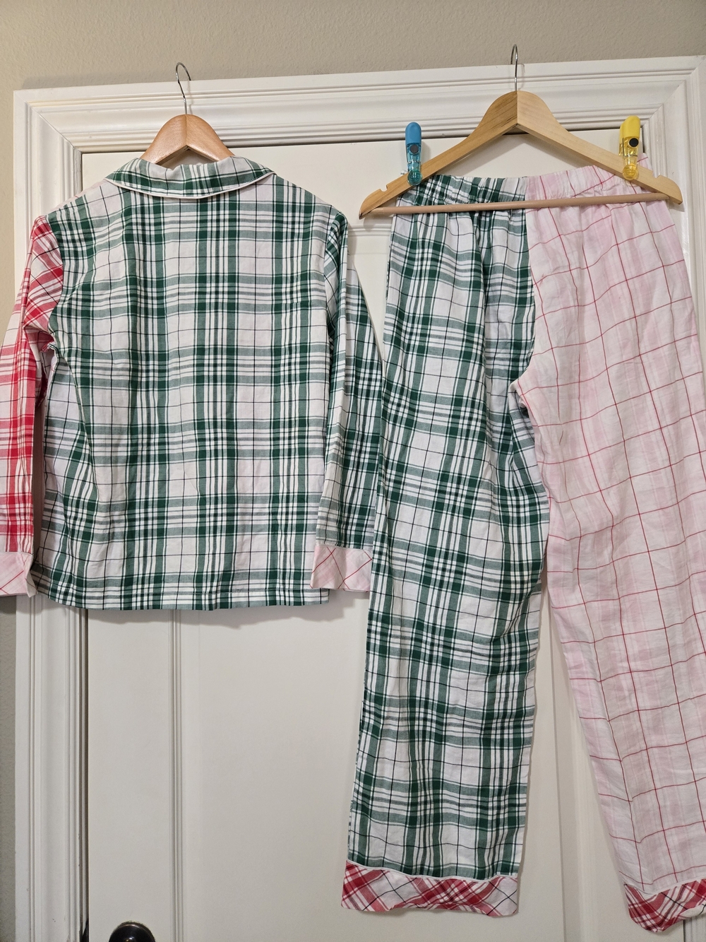 Victoria's Secret Red & Green Plaid Mix-Matched Pajama Set Very Soft And Cozy - Picture 8 of 13
